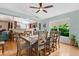 Casual dining area with a wood table and six chairs at 1011 Susan Dr, Lake Wales, FL 33853