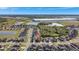 Aerial view of house and surrounding neighborhood at 8710 Hinsdale Heights Dr, Polk City, FL 33868