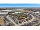 Aerial view showing a single-Gathering home's location in a community at 8710 Hinsdale Heights Dr, Polk City, FL 33868