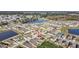 Aerial view of house and surrounding neighborhood at 8710 Hinsdale Heights Dr, Polk City, FL 33868