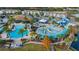 Aerial view of resort-style pool and water park at 213 Aidans Ldg, Haines City, FL 33844