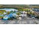 Community water park with slides and a large pool area at 213 Aidans Ldg, Haines City, FL 33844