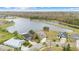 House and neighborhood view from above at 10555 Leader Ln, Orlando, FL 32825