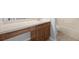 Small bathroom with single vanity and shower/tub combo at 10555 Leader Ln, Orlando, FL 32825