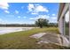 Private patio overlooking the lake, perfect for relaxing at 10555 Leader Ln, Orlando, FL 32825