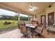 Relaxing screened porch overlooking backyard at 15241 Colley Dr, Tavares, FL 32778