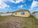 Back exterior view of house with a large backyard at 2130 Sequoia Way, Davenport, FL 33896