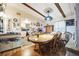 Bright dining area with wood table and kitchen view at 6055 Grand Oaks Se Dr, Winter Haven, FL 33884