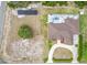 Aerial view of house, pool, and solar panels at 2715 Sw 177Th Place Rd, Ocala, FL 34473