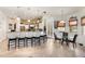 Eat-in kitchen with a large island and breakfast bar at 2715 Sw 177Th Place Rd, Ocala, FL 34473
