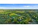 Aerial view of house nestled in a wooded area, providing context of its surroundings at 1528 Walker Rd, Lakeland, FL 33810