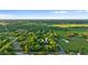 Aerial view showing home nestled in a lush, wooded area at 1528 Walker Rd, Lakeland, FL 33810