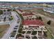 Aerial view of townhouses and community, showing ample parking at 2888 Bella Vista Dr, Davenport, FL 33897