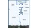 Two-story floor plan showing a living room, kitchen, two bathrooms, and bedrooms at 2888 Bella Vista Dr, Davenport, FL 33897