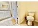 Clean and functional bathroom with a toilet and shower at 30364 Armenia Rd, Leesburg, FL 34748