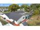 Aerial view showcasing the house, pool, and backyard at 156 Whitman Rd, Winter Haven, FL 33884