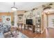 Living room with hardwood floors, comfortable seating, and decorative accents at 3782 Hampton Hills Dr, Lakeland, FL 33810