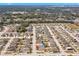 Aerial view showing a house's location in a suburban neighborhood at 1066 Krenson Woods Rd, Lakeland, FL 33813