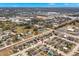 An aerial view of a single Gathering home in a residential area at 1066 Krenson Woods Rd, Lakeland, FL 33813