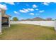 Spacious backyard with a privacy fence at 1066 Krenson Woods Rd, Lakeland, FL 33813