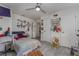 Well-lit bedroom with lots of storage and a ceiling fan at 100 Cordova Rd, Auburndale, FL 33823