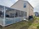 Screened patio area overlooking a refreshing pool at 108 Emeraldview Ave, Davenport, FL 33897