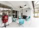 Relaxing patio with outdoor seating and grill at 1046 Island Pointe Dr, Winter Garden, FL 34787