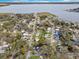 Aerial view of the neighborhood near a lake at 803 E Valencia St, Lakeland, FL 33805