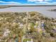 Aerial view of the neighborhood with lake view at 803 E Valencia St, Lakeland, FL 33805