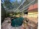 Relaxing pool area with a stone deck at 4200 Joslyn Ln, Lady Lake, FL 32159