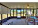 Spacious sunroom provides expansive views of the backyard, canal, and Florida nature at 4680 Poinciana Dr, Indian Lake Estates, FL 33855