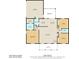 1424 sq ft house floor plan including 2 bedrooms, 2 bathrooms, living room, kitchen and garage at 20 Hemlock Trl, Ocala, FL 34472