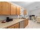 View of kitchen sink, countertops, and wood cabinets at 20 Hemlock Trl, Ocala, FL 34472