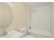 Clean bathroom with bathtub and shower at 2519 State Park Rd, Lakeland, FL 33805