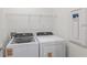 Bright laundry room with a new, modern washer and dryer ready for use at 6805 Sw 90Th Loop, Ocala, FL 34476