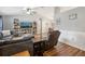 Spacious living room with a gray sectional sofa and built-in shelving at 209 W Highland St, Lakeland, FL 33803