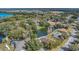 Aerial view of waterfront property and homes at 2160 Boardman Rd, Bartow, FL 33830