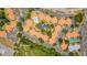 An aerial view of the community, showing the pool and tennis court at 3036 Parkway Blvd # 206, Kissimmee, FL 34747