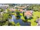 Aerial view of apartment community with pond and landscaping at 3036 Parkway Blvd # 206, Kissimmee, FL 34747