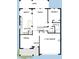 Main floor plan showing kitchen, dining, Gathering room, and 2-car garage at 16959 Cedar Valley Cir, Clermont, FL 34711