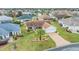 Bird's-eye view of a house and surrounding area at 3096 Lansing Way, The Villages, FL 32162