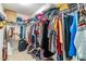 Large walk-in closet with ample shelving and hanging space at 3096 Lansing Way, The Villages, FL 32162