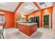 Kitchen with an island and plenty of cabinet space at 3096 Lansing Way, The Villages, FL 32162