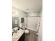 Bathroom with tub/shower combo, vanity, and tile flooring at 2157 Geneva Dr, Lakeland, FL 33805