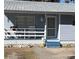 Quaint house exterior, featuring a blue-painted front and porch at 1268 Cr 436, Lake Panasoffkee, FL 33538