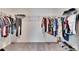 Large walk-in closet with double hanging rods at 2954 Flying Blackbird Rd, Bartow, FL 33830