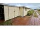 Exterior view of a storage shed with brick pavers at 3109 Sand Trap Ct, Lakeland, FL 33810