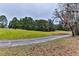 Golf course path with trees and fall leaves on the ground at 706 Lake Diamond Ave, Ocala, FL 34472
