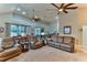 Spacious living room with two comfy sofas at 706 Lake Diamond Ave, Ocala, FL 34472