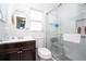 Clean bathroom with shower, toilet, and vanity at 1100 Lowry Ave # 7, Lakeland, FL 33801